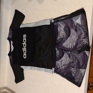 Boys adidas tshirt/shorts set